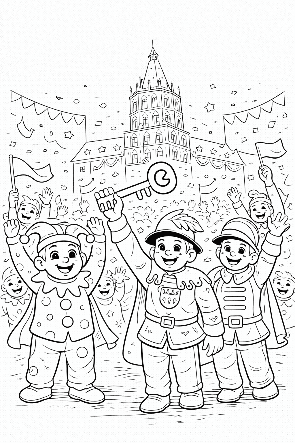 Kölner Karneval Vor Dem Rathaus