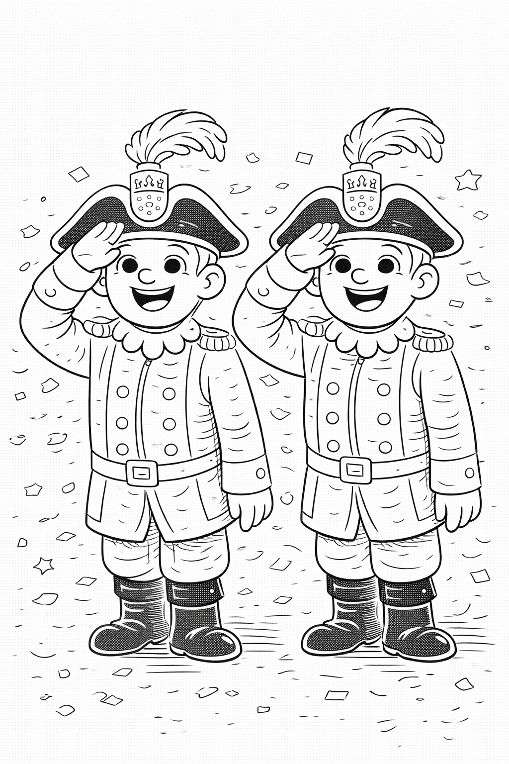 Kölner Karnevalswächter Im Cartoon Stil