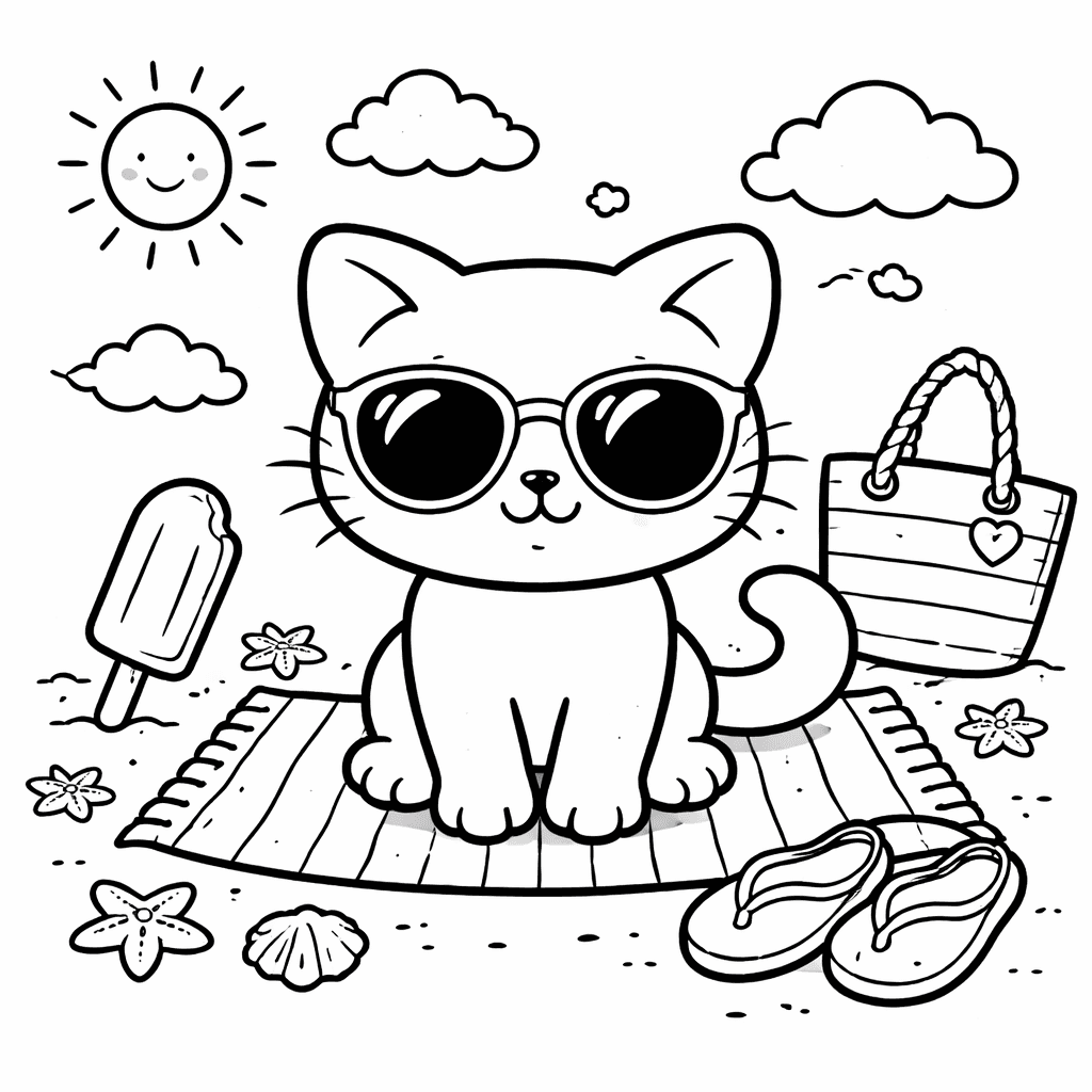 Katzen_coole Katze Am Strand