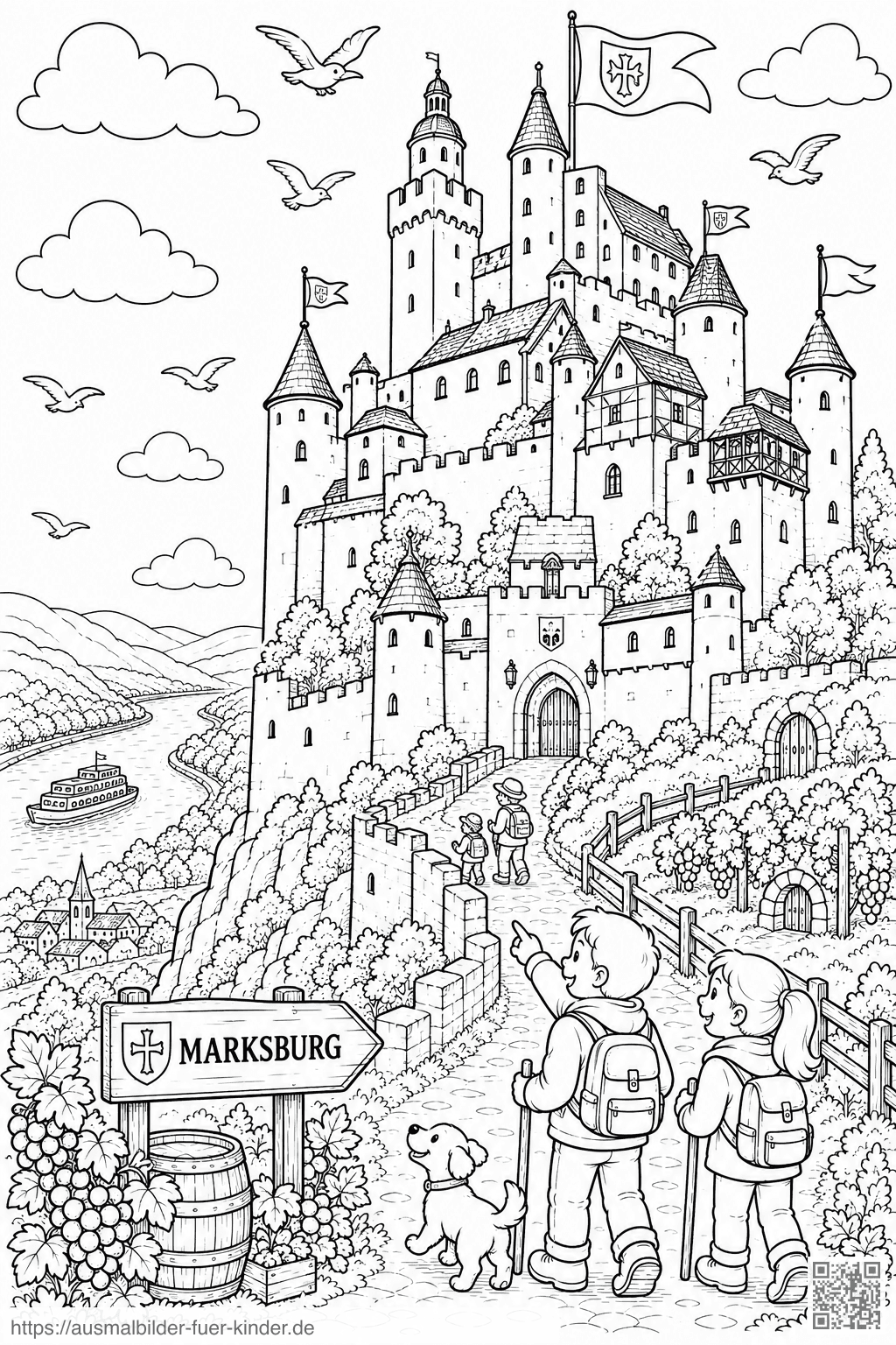 Marksburg Ausmalbild