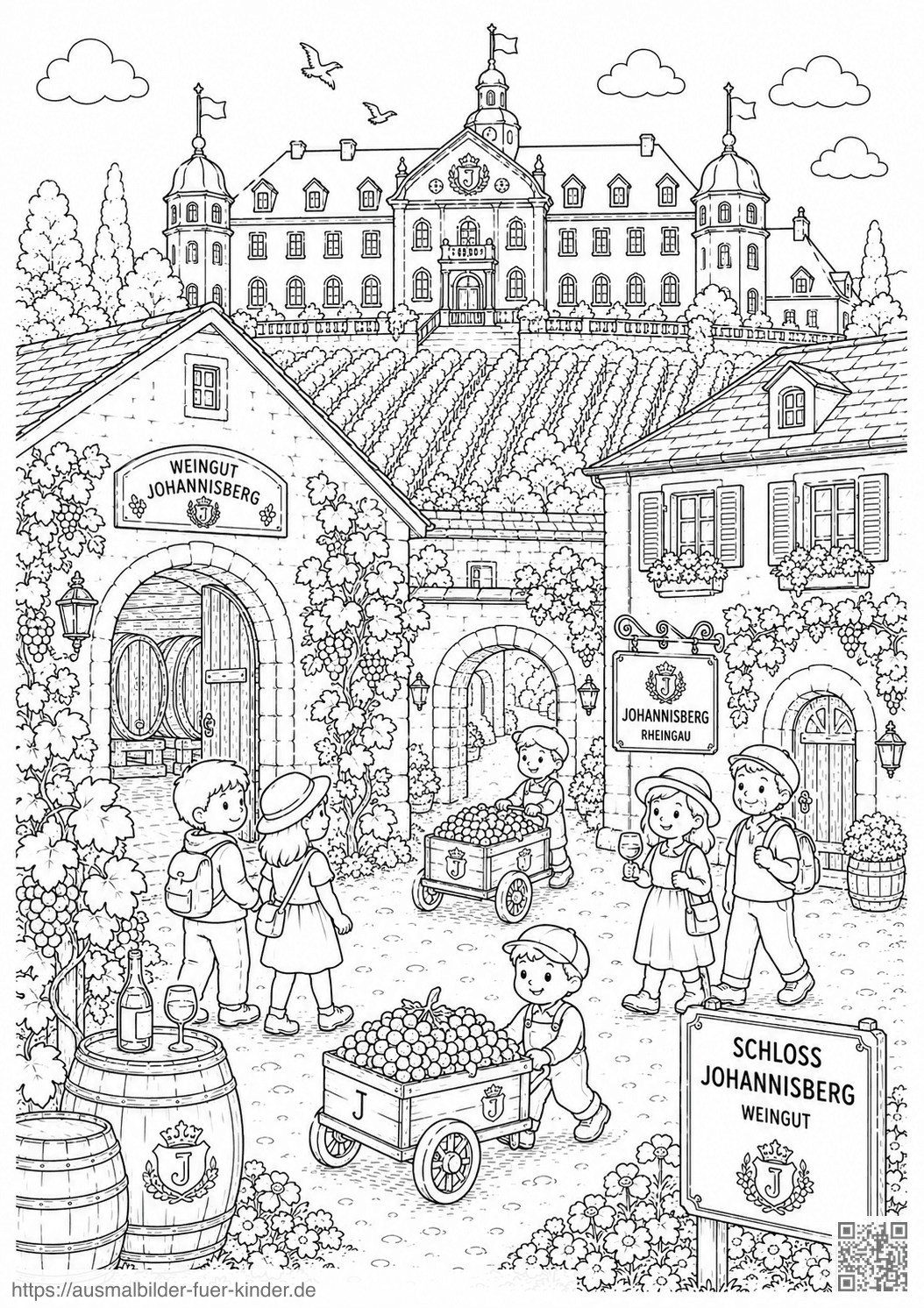 Schloss Johannisberg Weingut Ausmalbild