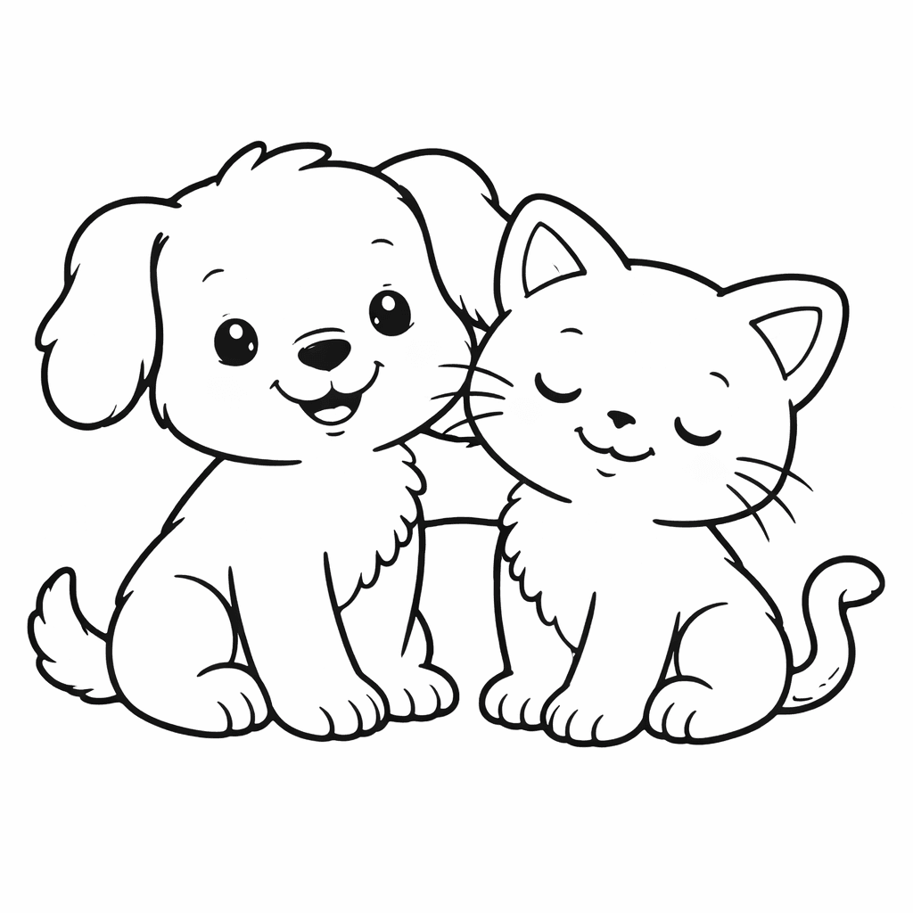 Welpen Und KäTzchen Freundschaft