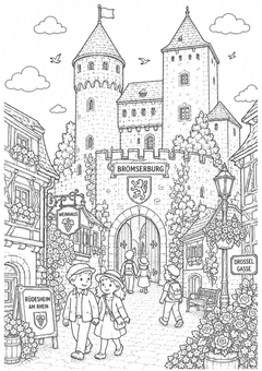 Brömserburg Ausmalbild