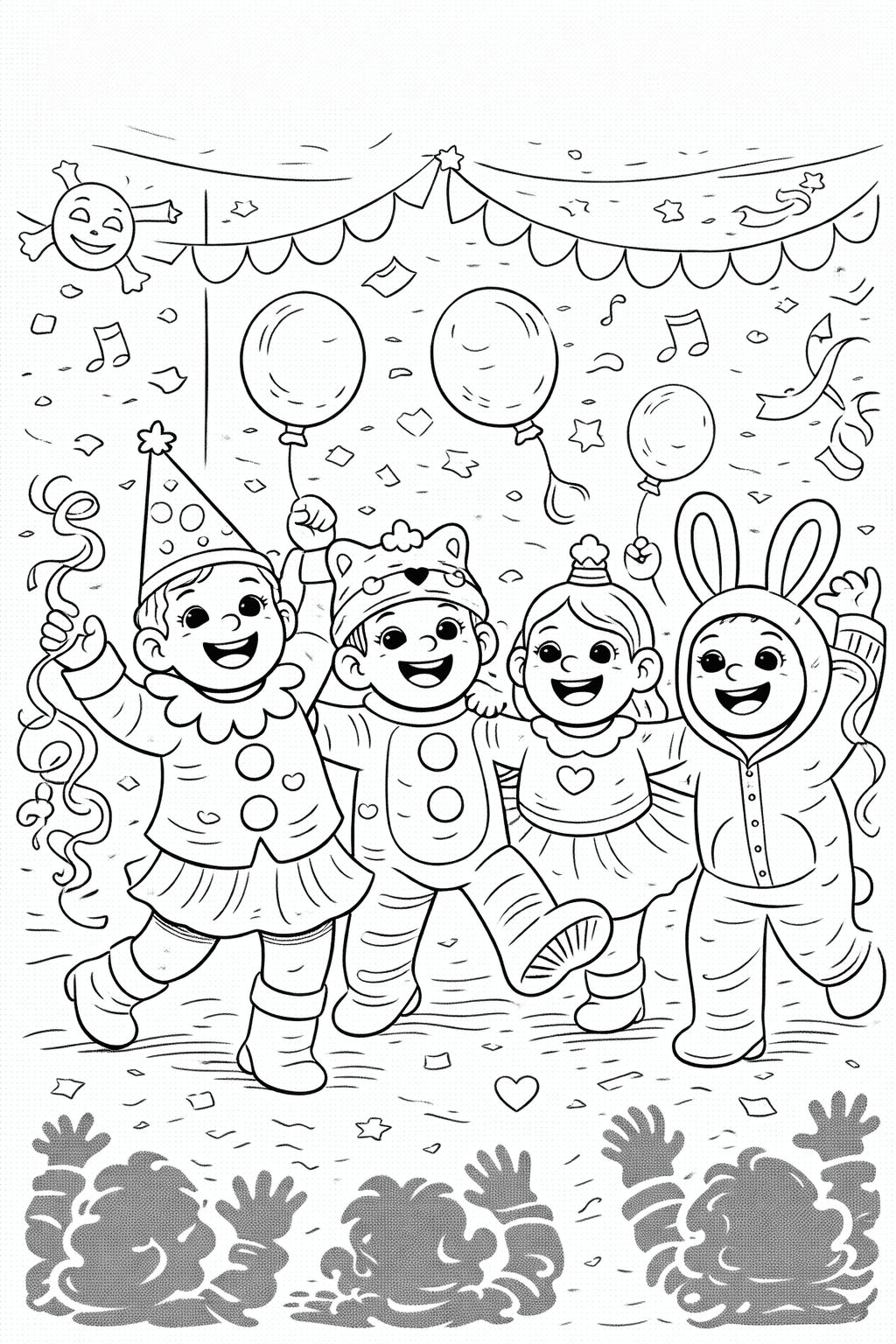 Kölner Karneval Mit Kindern In Kostümen