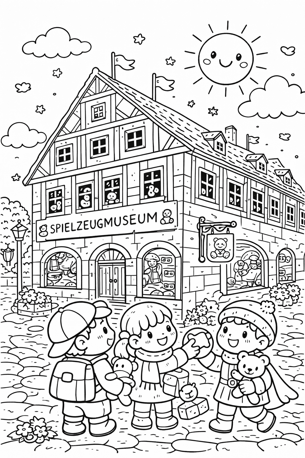 Spielzeugmuseum Nürnberg - Ausmalbild