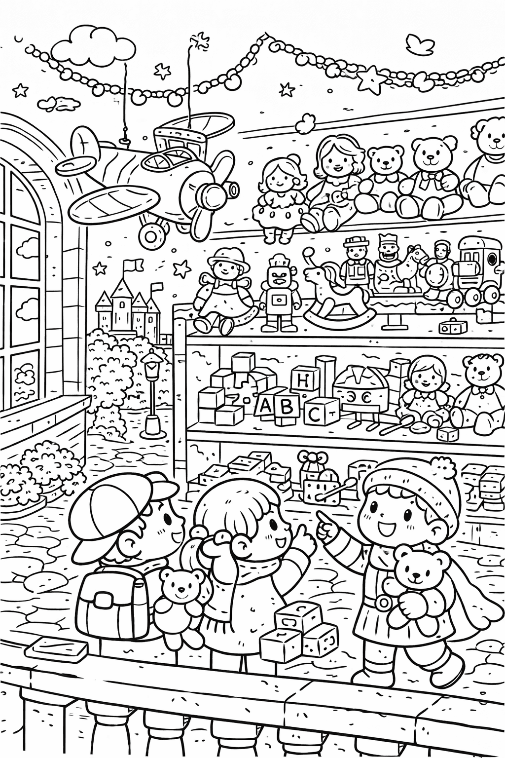 Magische Spielzeugwelt Nürnberg - Ausmalbild