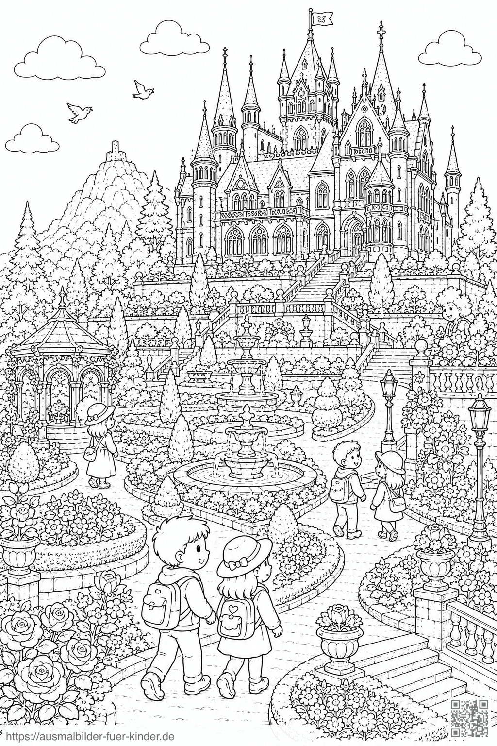 Schloss Drachenburg Terrassengarten Ausmalbild Schloss Drachenburg Terrassengarten Ausmalbild