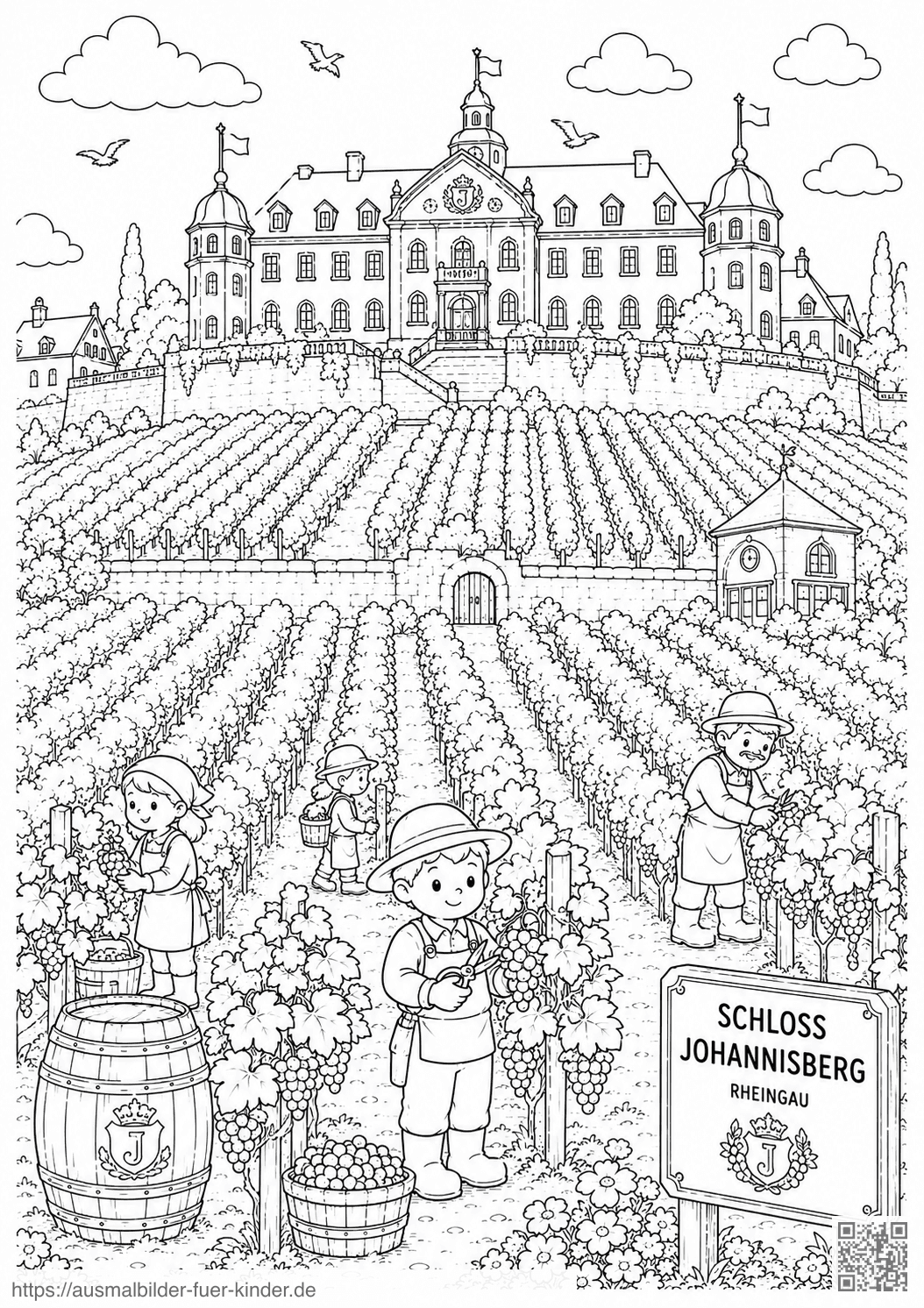 Schloss Johannisberg Ausmalbild Schloss Johannisberg Ausmalbild